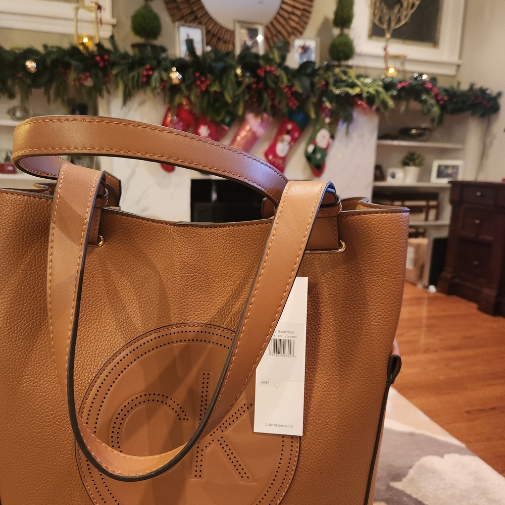Calvin Klein Tan Tote Bag